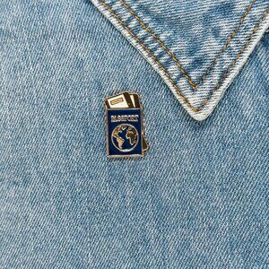 ⭐Enamel Pin Passport Travel & Places Jewelry Brooch Gold Blue Icon Cartoon New
